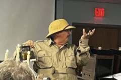 David MacLean during a Magic Lantern presentation.