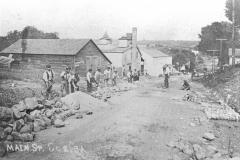 Image of workers along Main St. (now Rt. 104) in Scriba