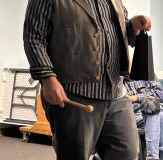 Picture of Todd MacLean as he prepares for his presentation
